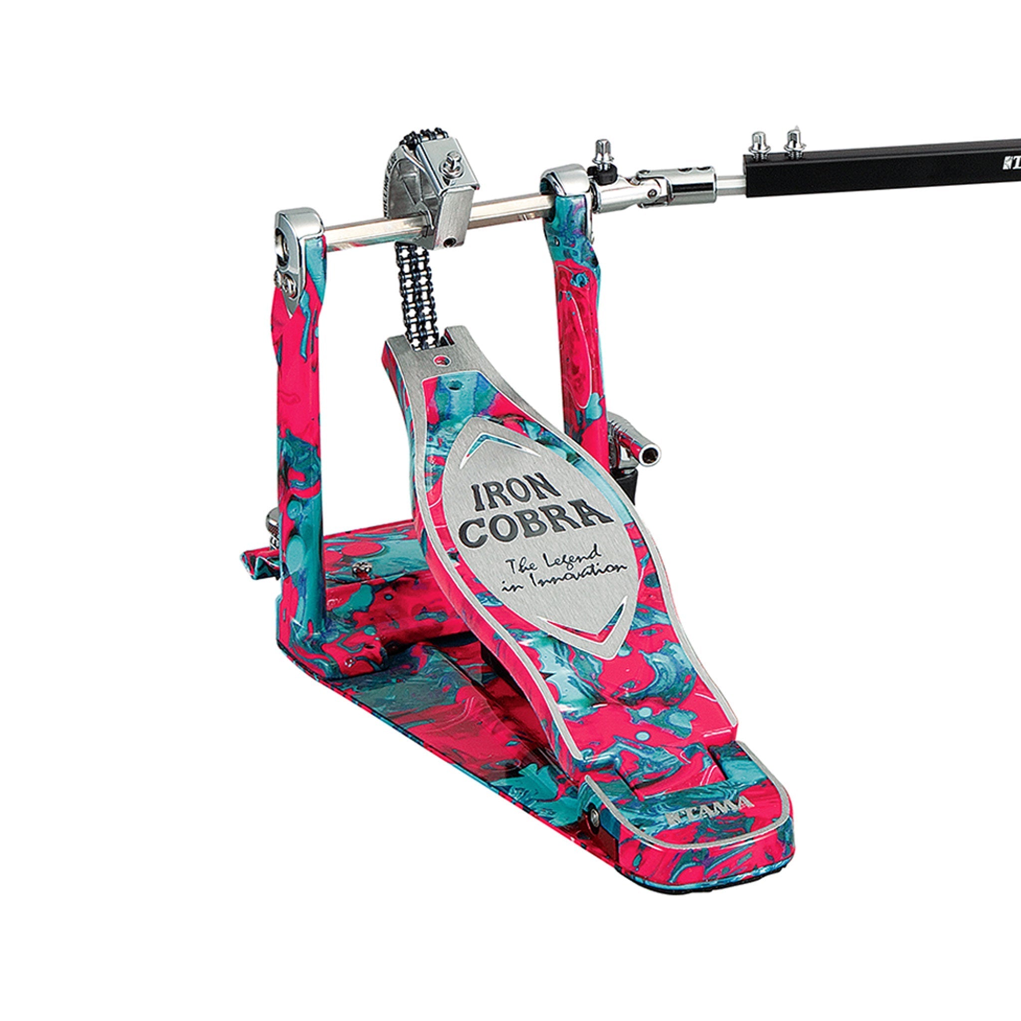 Tama HP900RWMCS 50th Anniversary Marble Coral Swirl Twin Pedal |  TAMA |  DRUM-KICK PEDAL |  Zoso Music