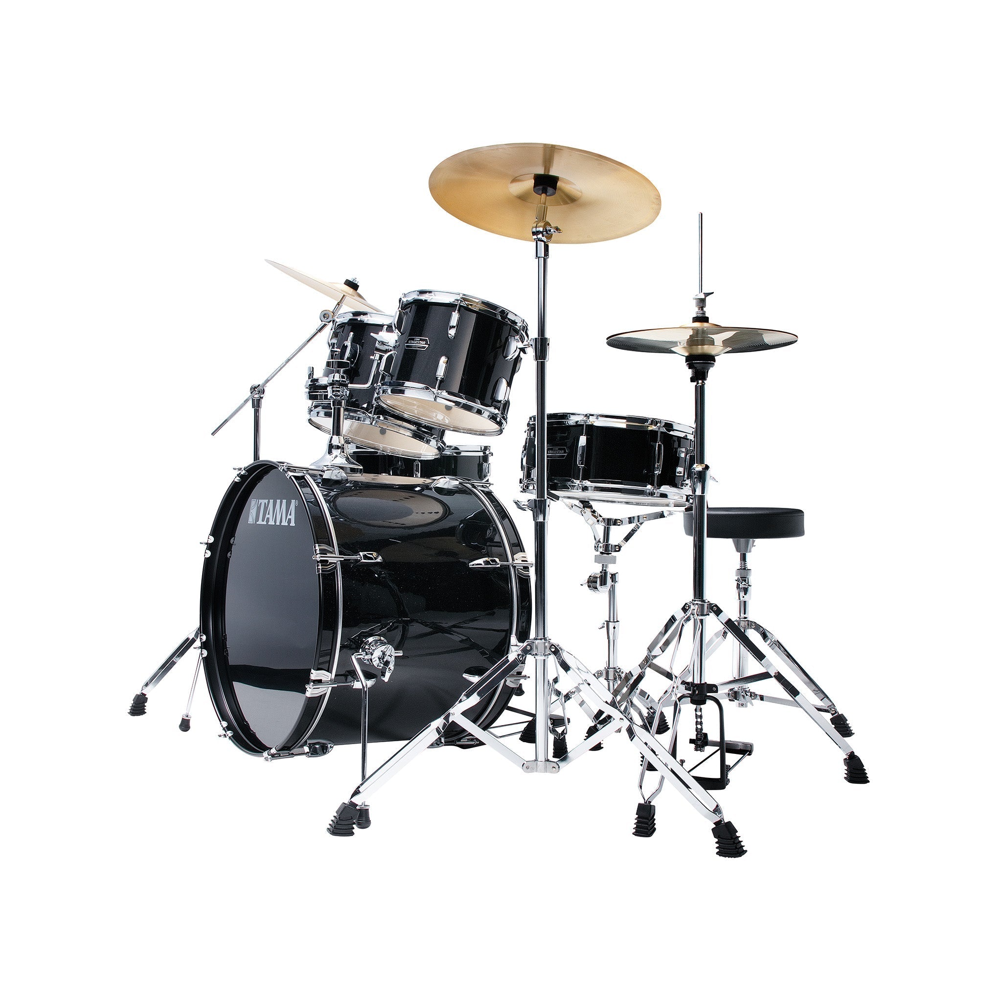 Tama ST52H6C-BNS Stagestar Series 5-piece Drum Set, Black Night Sparkle |  TAMA |  DRUM-ACOUSTIC |  Zoso Music