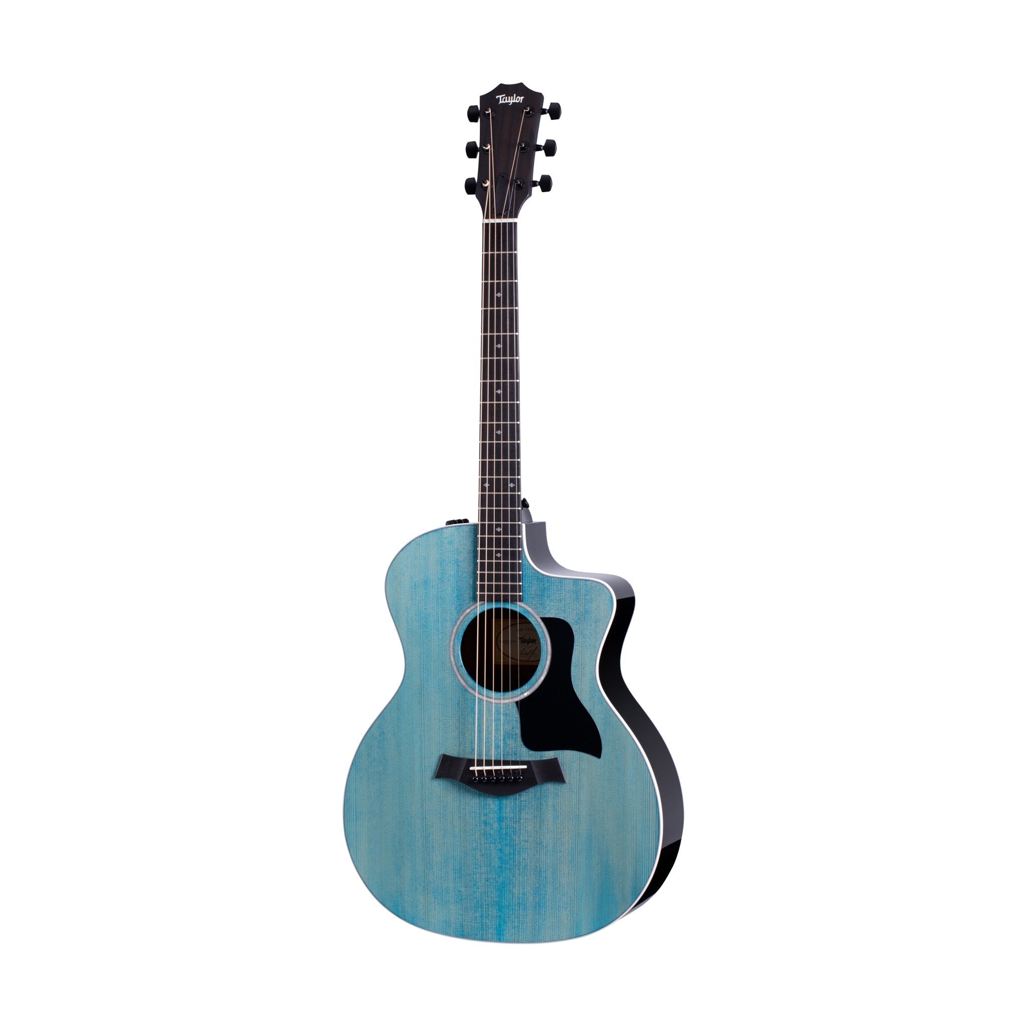 Taylor 214ce Deluxe Grand Auditorium Acoustic Guitar, Trans Blue Top |  TAYLOR |  ACOUSTIC GUITAR |  Zoso Music