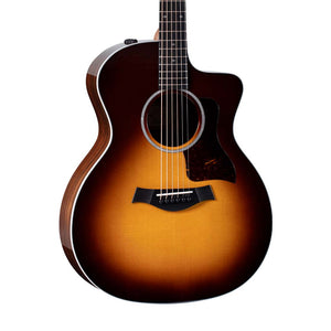 Taylor 214CE-SB Deluxe Grand Auditorium Acoustic Guitar w/Case, Tobacco Sunburst | Zoso Music Sdn Bhd