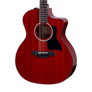 Taylor 224ce Deluxe Grand Auditorium Acoustic Guitar, Trans Red Top | Zoso Music Sdn Bhd