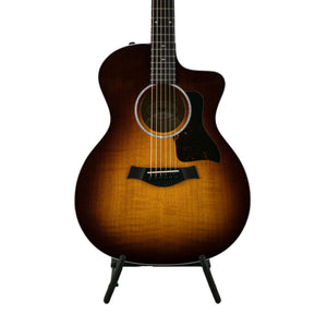 Taylor 224ce-UA DLX LTD Layered Urban Ash/Urban Ash Acoustic Guitar w/Case, Tobacco Sunburst |  TAYLOR |  ACOUSTIC GUITAR |  Zoso Music