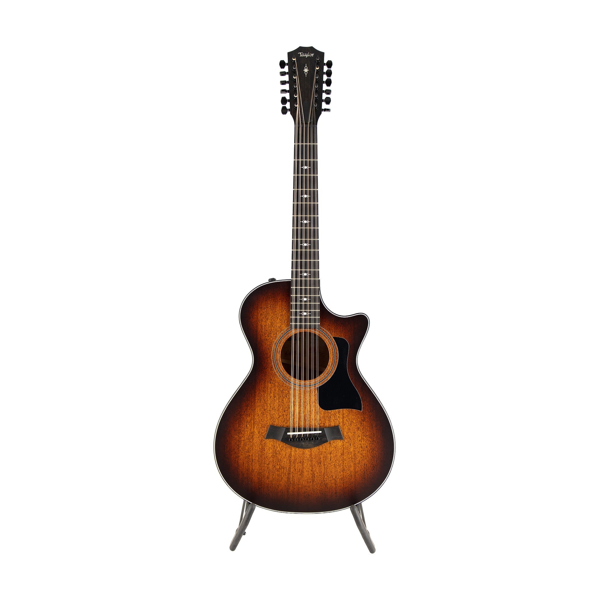 Taylor 362ce V-Class Grand Concert 12-String Acoustic Guitar, Shaded Edge Burst/Satin Black |  TAYLOR |  ACOUSTIC GUITAR |  Zoso Music