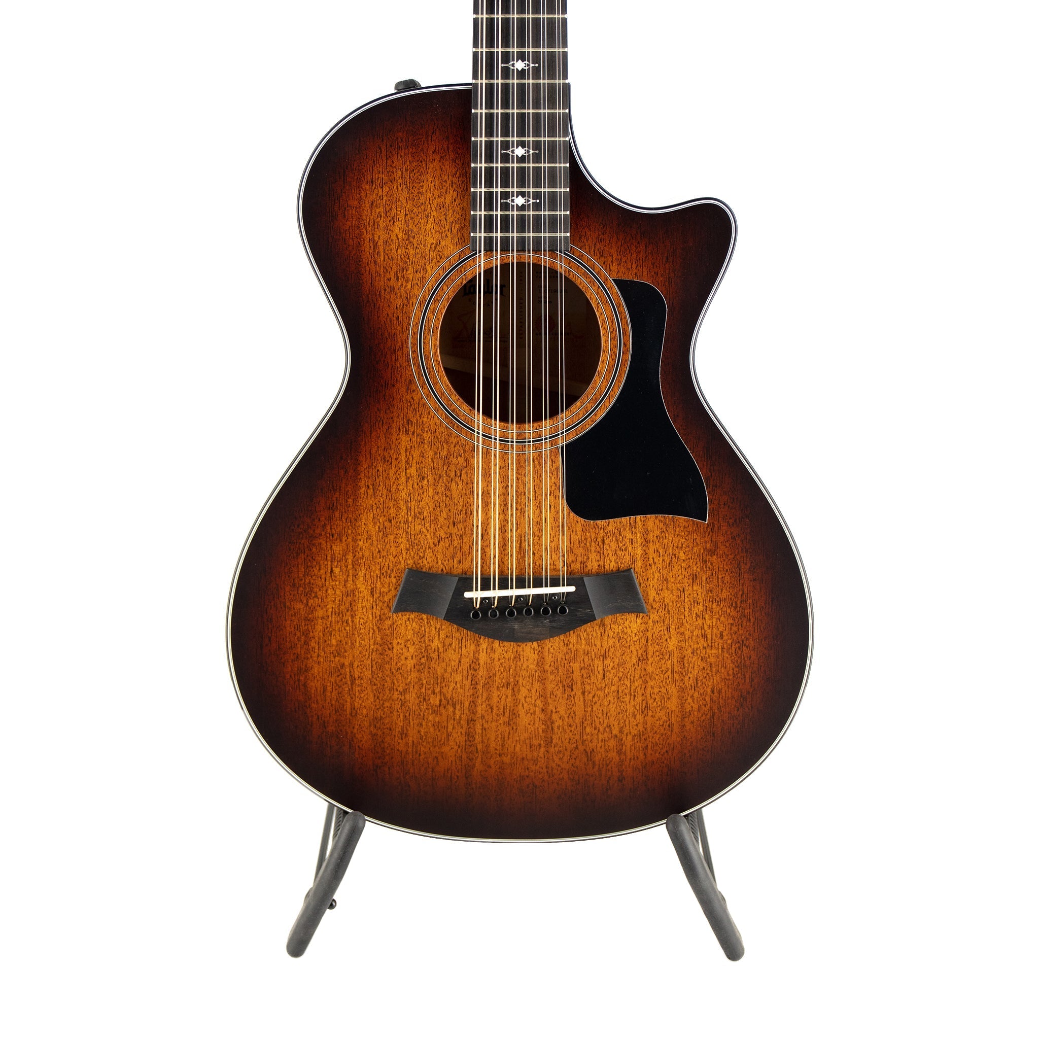 Taylor 362ce V-Class Grand Concert 12-String Acoustic Guitar, Shaded Edge Burst/Satin Black |  TAYLOR |  ACOUSTIC GUITAR |  Zoso Music