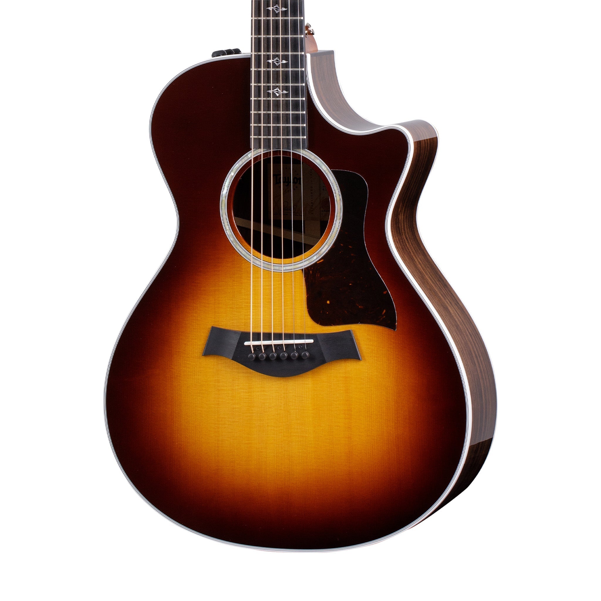 Taylor 412ce-R Grand Concert Acoustic Guitar w/Case, Tobacco Sunburst Top |  TAYLOR |  ACOUSTIC GUITAR |  Zoso Music