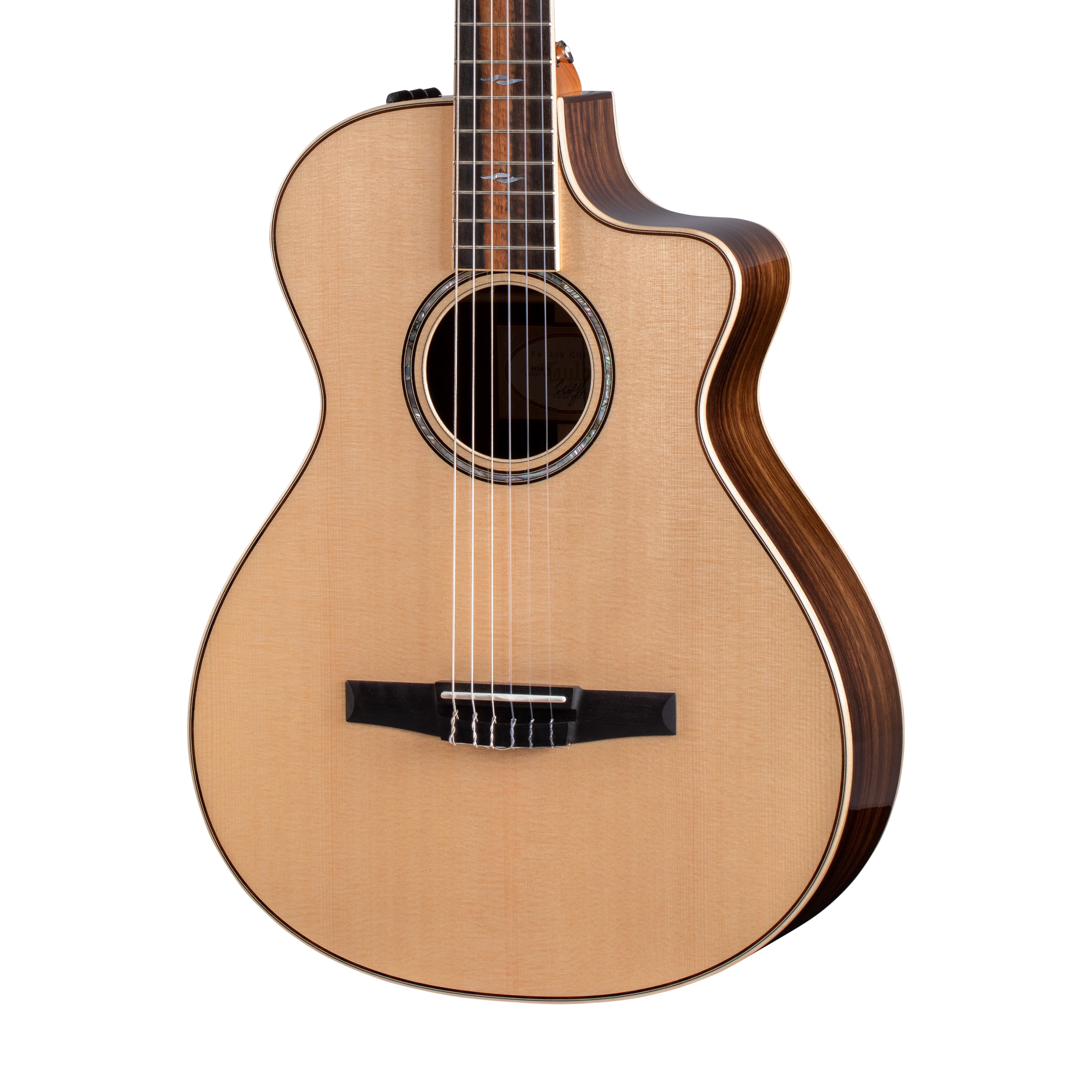 Taylor 812ce-N Grand Concert Nylon-string Acoustic Guitar w/Case | Zoso Music Sdn Bhd