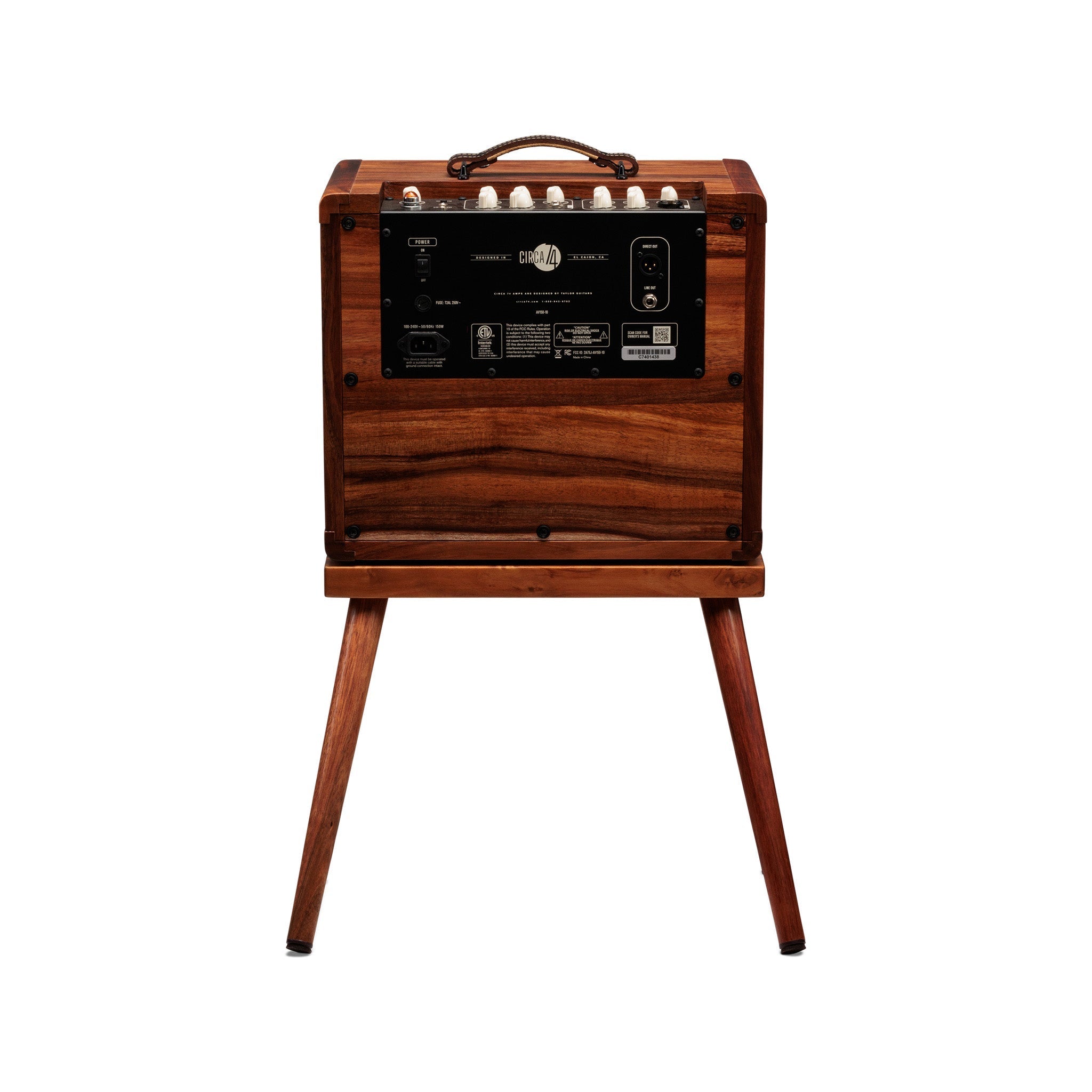 Taylor AV150-10 Circa 74 Acoustic Guitar Amp w/stand, Koa |  TAYLOR |  AMPLIFIER-ACOUSTIC |  Zoso Music