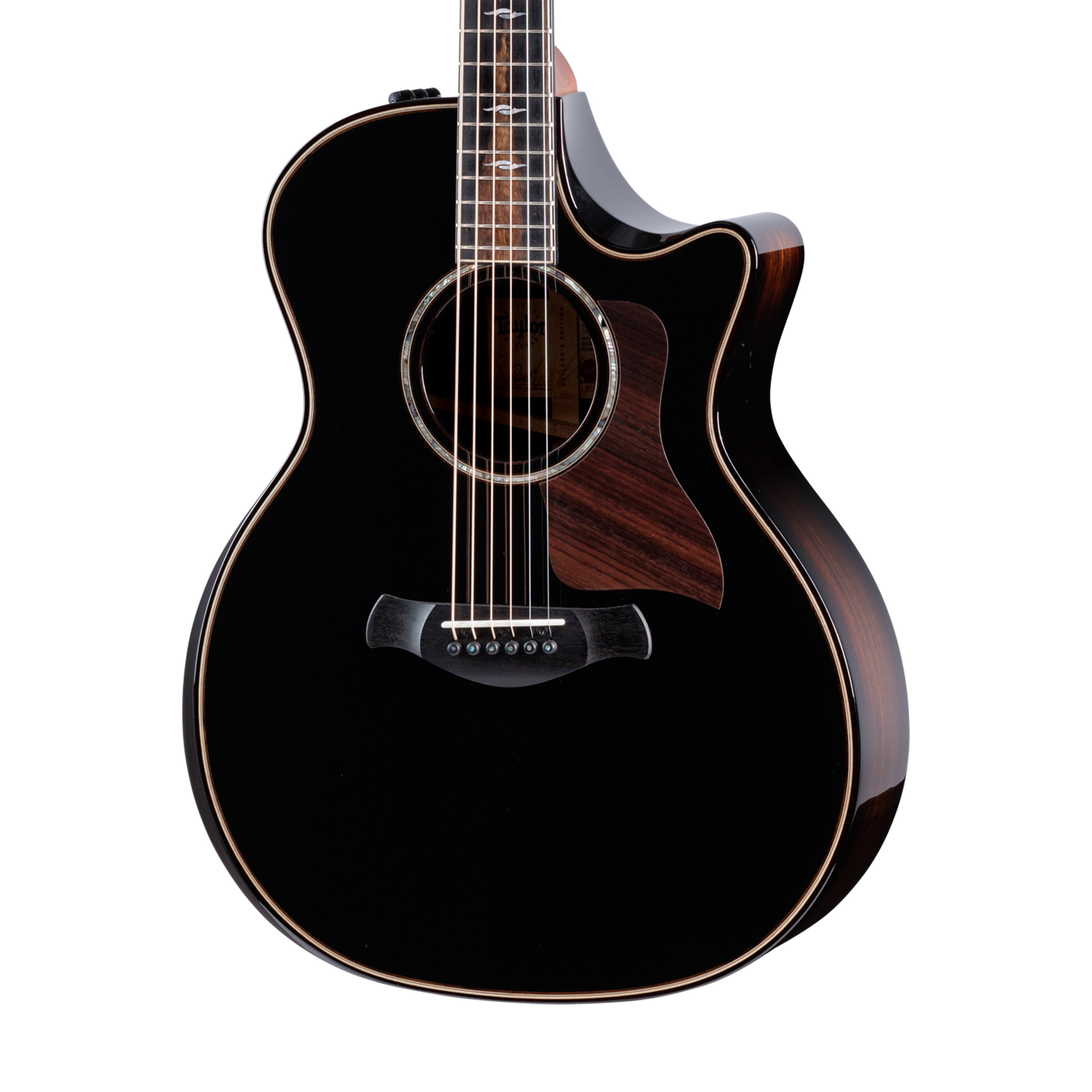 Taylor Builder's Edition 814ce Rosewood/Adirondack Auditorium Acoustic Guitar w/Case, Blacktop | Zoso Music Sdn Bhd