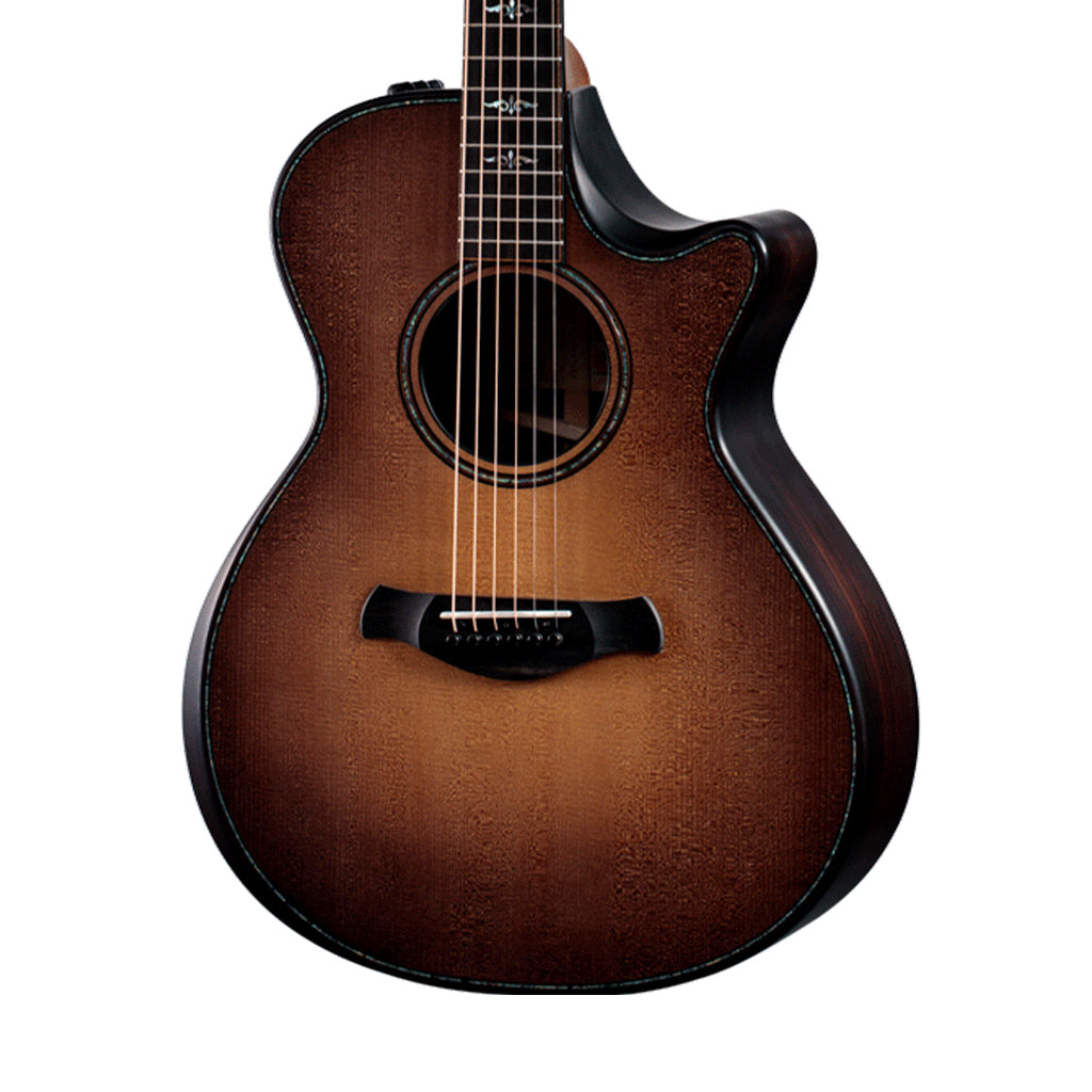 Taylor Builder's Edition 912Ce V-Class Grand Concert Acoustic Guitar w/Case, Wild Honey Burst Top | Zoso Music Sdn Bhd
