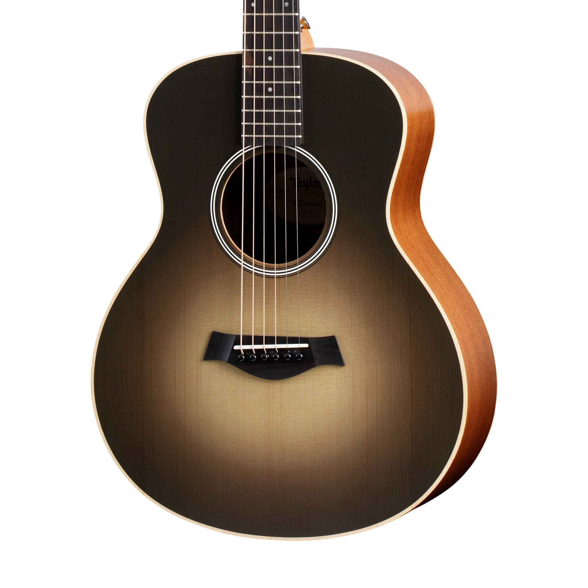Taylor GS Mini-E Special Edition Acoustic Guitar w/Bag, Carbon Burst Top |  TAYLOR |  ACOUSTIC GUITAR |  Zoso Music