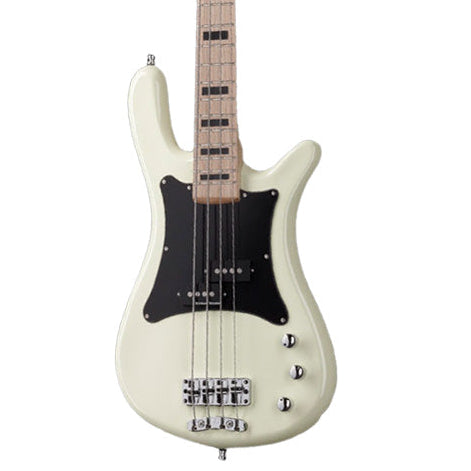 Warwick RockBass Artist Line Adam Clayton 4-String Bass Guitar, Solid Creme White High Polish | Zoso Music Sdn Bhd