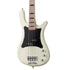 Warwick RockBass Artist Line Adam Clayton 4-String Bass Guitar, Solid Creme White High Polish | Zoso Music Sdn Bhd