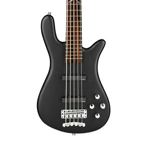 Warwick RockBass Artist Line Robert Trujillo 5-String Bass Guitar, Solid Black Satin | Zoso Music Sdn Bhd