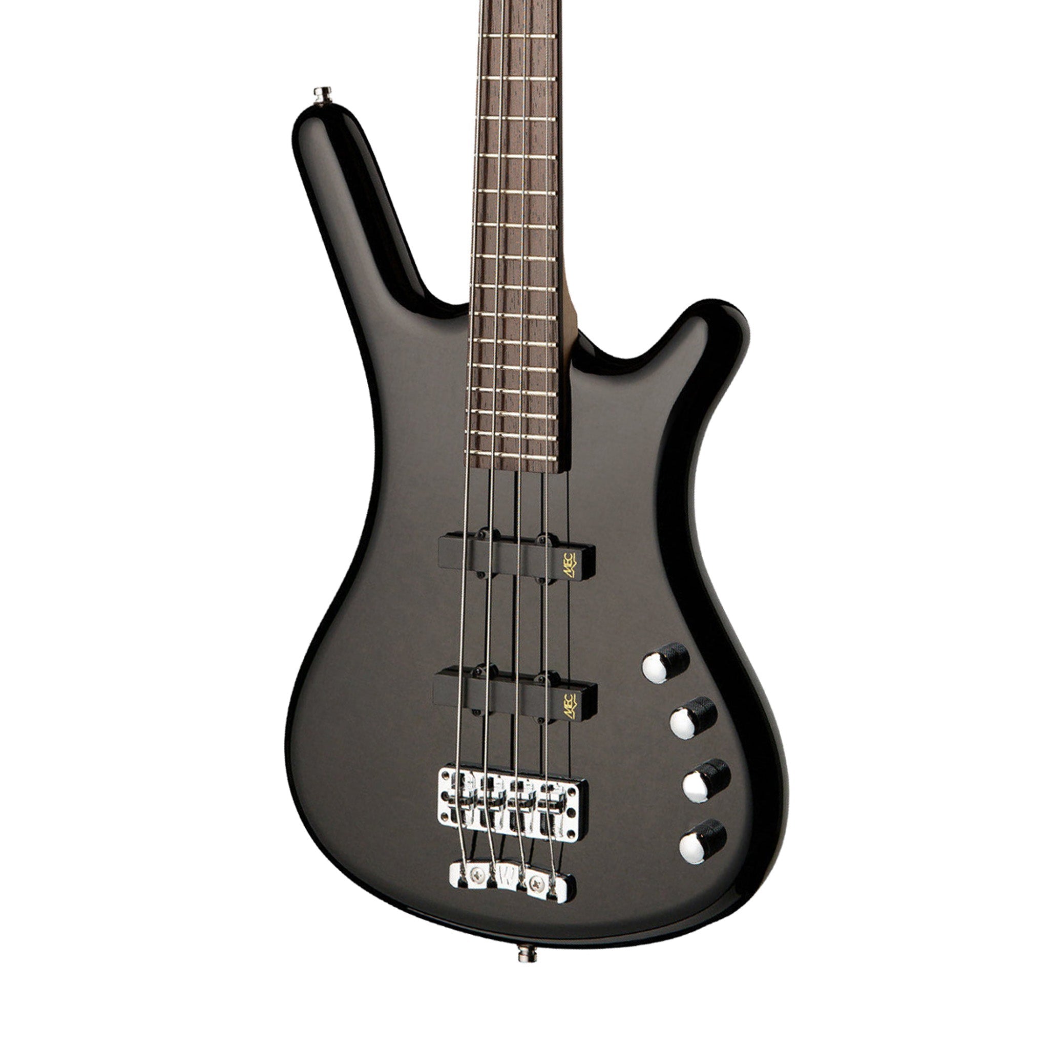Warwick RockBass Corvette Basic 4-String Bass Guitar, Short Scale, Black Solid High Polish | Zoso Music Sdn Bhd