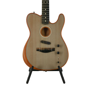 Fender American Acoustasonic Telecaster Guitar w/Bag, Ebony FB, Sonic Gray |  FENDER |  ACOUSTIC GUITAR |  Zoso Music