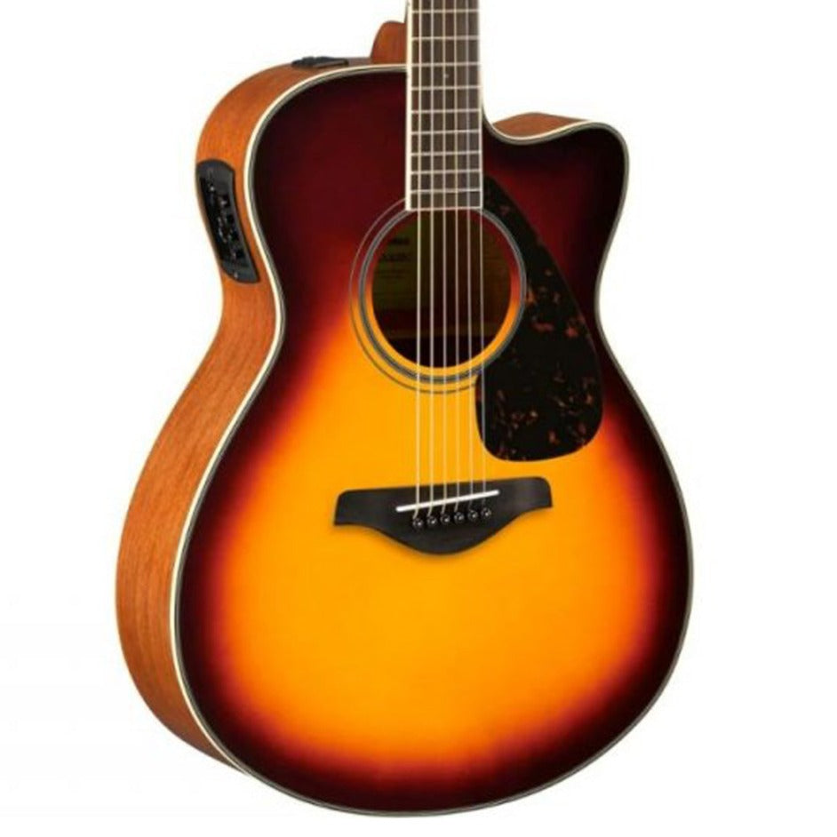 Yamaha FSX820C II Concert Cutaway Acoustic-Electric Guitar, Brown Sunburst | Zoso Music Sdn Bhd