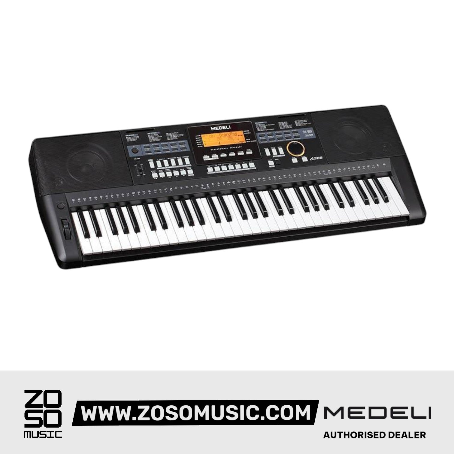 MEDELI A300 ELECTRONIC KEYBOARD 61KEYS BACKLIT LCD |  MEDELI |  KEYBOARD-PORTABLE |  Zoso Music