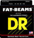 DR Strings FB-45 FAT BEAMS Stainless Steel Bass Strings | 4-String Medium (045 - 105) |  DR STRINGS |  STRINGS-BASS GUITAR |  Zoso Music