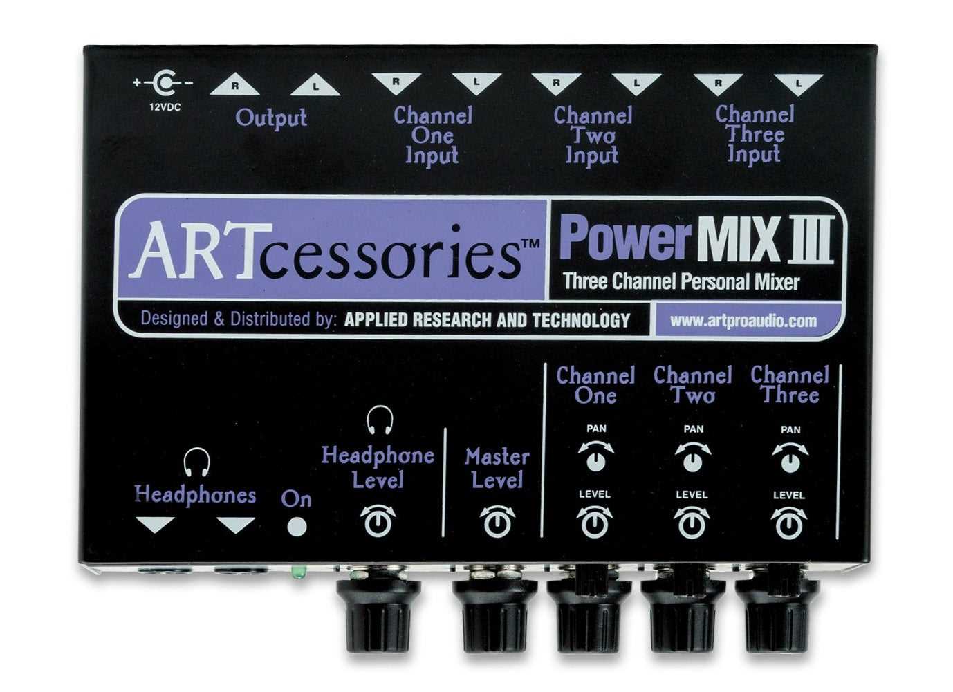 ART PowerMIX III 3-channel Stereo Line Mixer