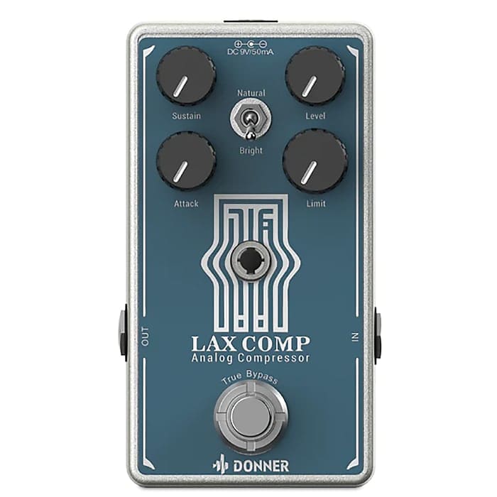 Donner Lax Comp Compressor Guitar Pedal Classic Peak Limiter Style Compressor True Bypass | Zoso Music Sdn Bhd