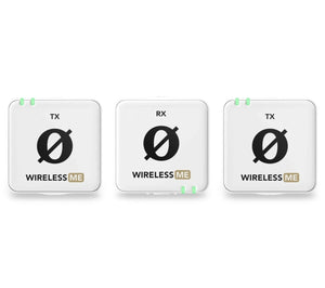 RODE Wireless ME Dual Compact Digital Wireless Microphone System (2.4 GHz, White) | Zoso Music Sdn Bhd