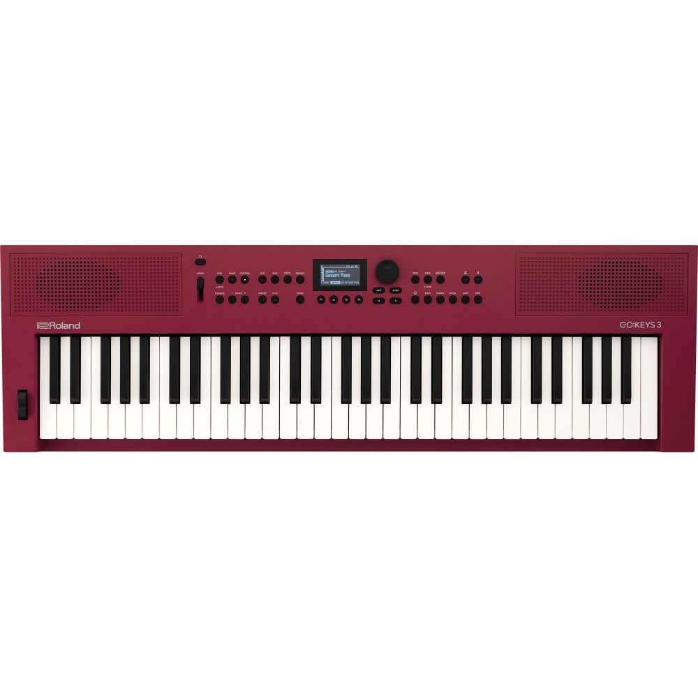 Roland GO:KEYS 3 Keyboard - Red | Zoso Music Sdn Bhd