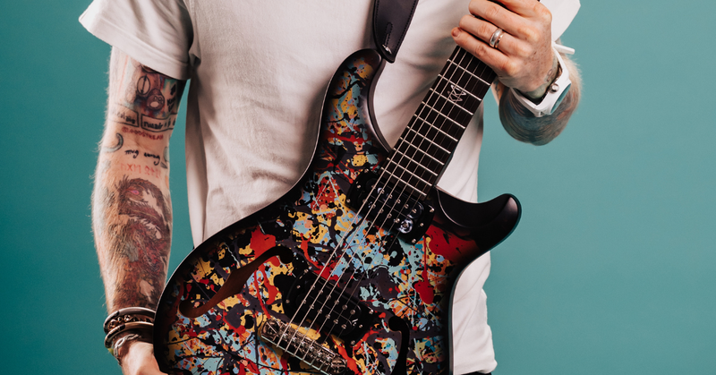 PRS SE Ed Sheeran Hollowbody I Piezo Baritone Electric Guitar - Cosmic Splash |  PRS |  ELECTRIC GUITAR |  Zoso Music
