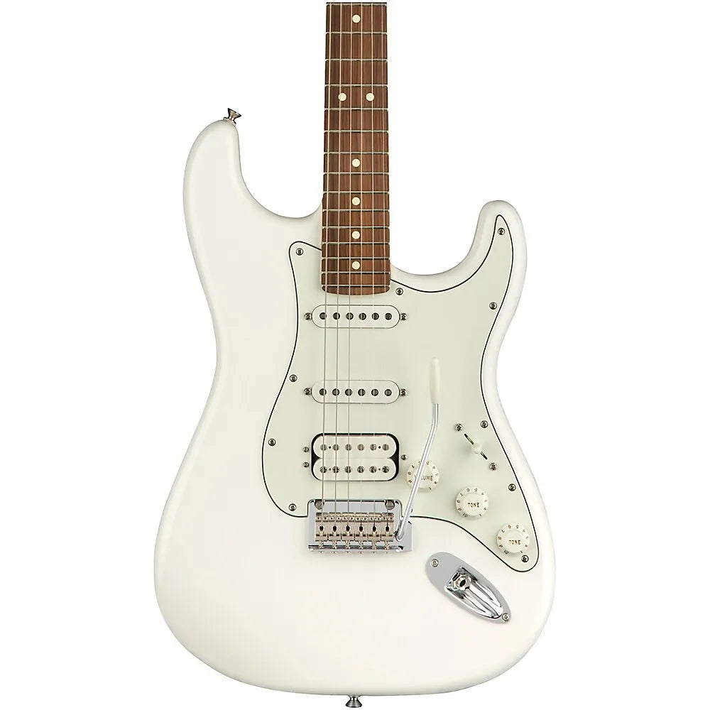 Fender Player HSS Stratocaster Electric Guitar, Pau Ferro FB, Polar White