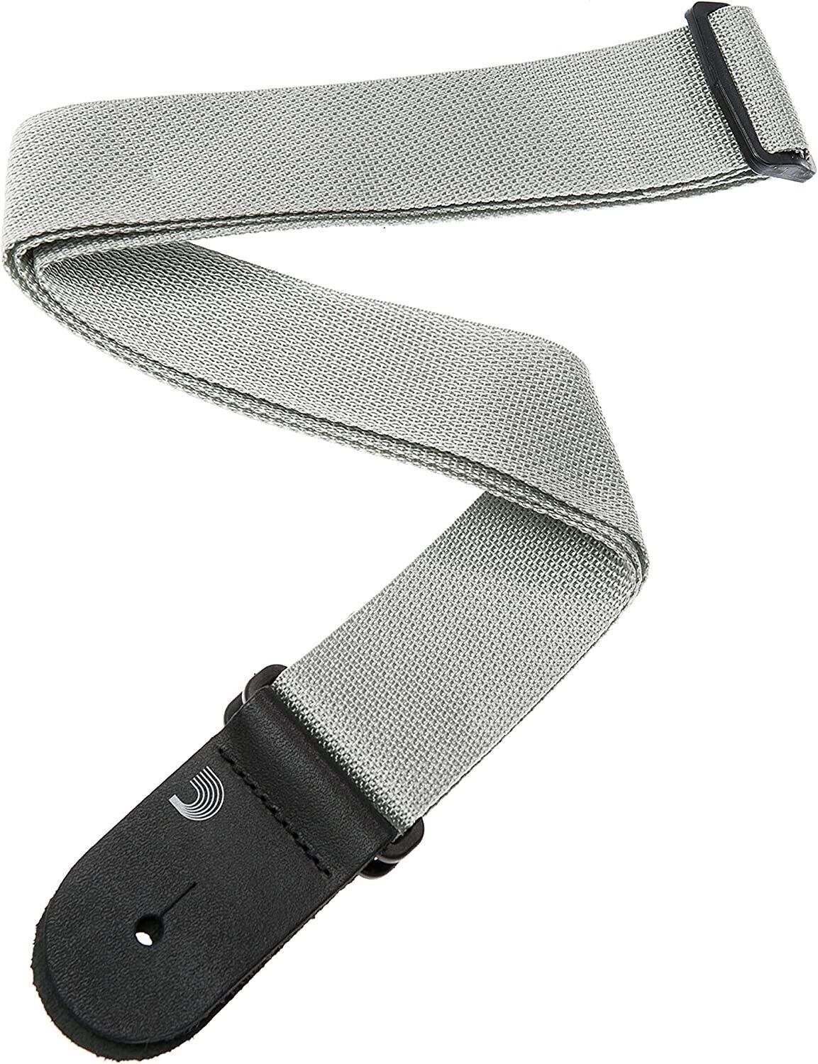 D’addario Pws105 Polypropylene Guitar Strap, Silver | Zoso Music Sdn Bhd
