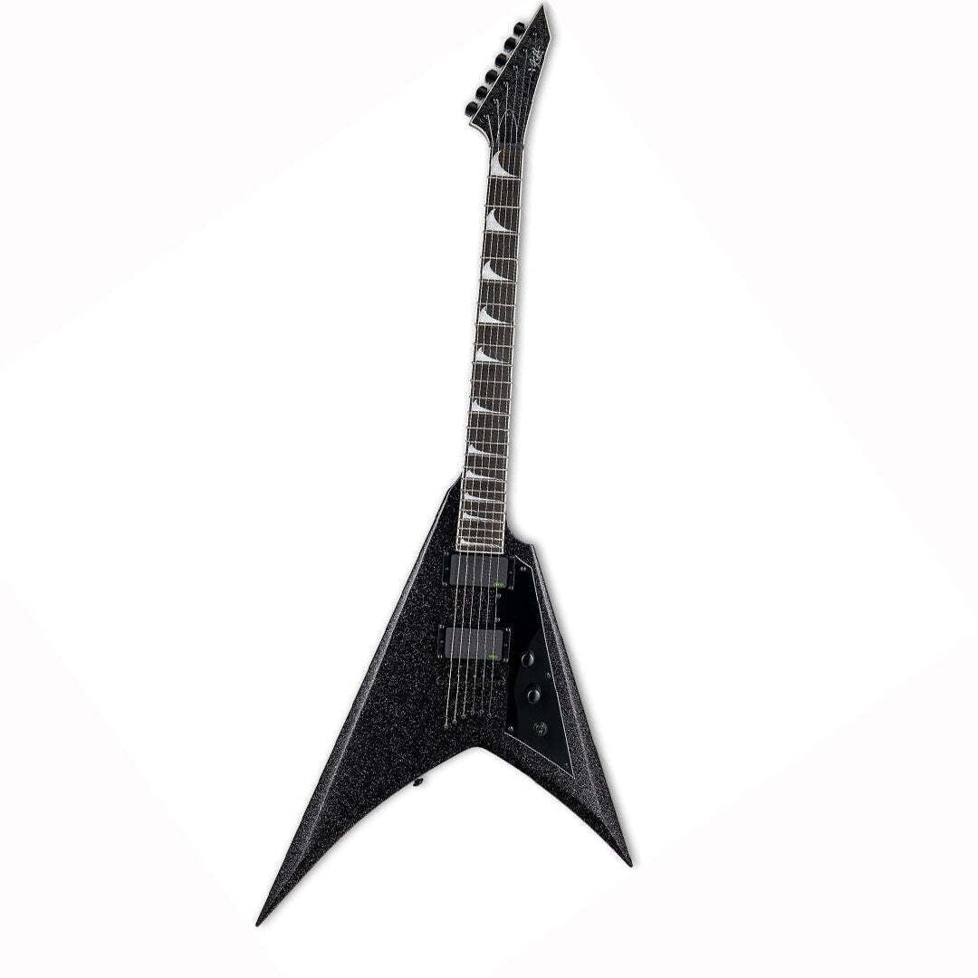 ESP LTD KH-V Kirk Hammett Signature Electric Guitar - Black Sparkle Zoso Music