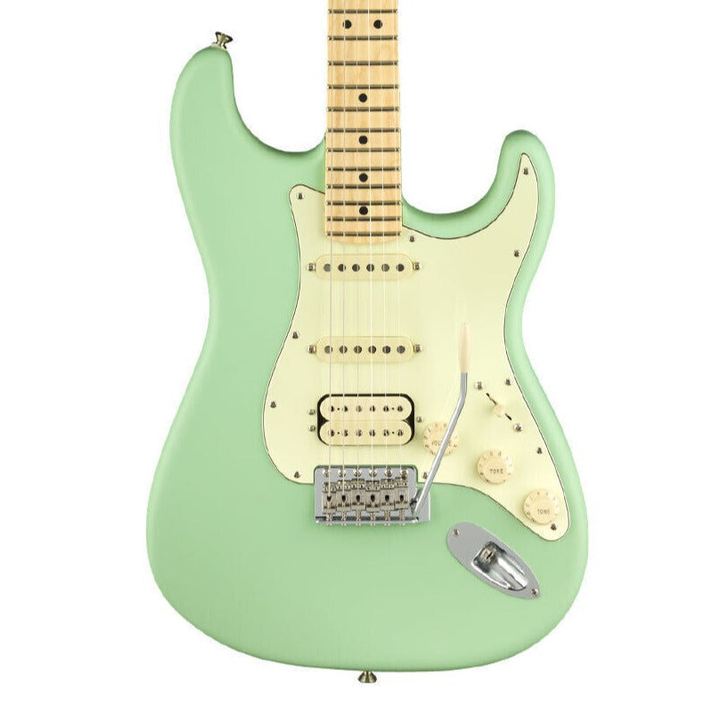 Fender American Performer HSS Stratocaster Electric Guitar, Maple FB, Satin Seafoam Green