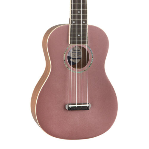 Fender Zuma Classic Concert Ukulele, Wanut FB, Burgundy Mist