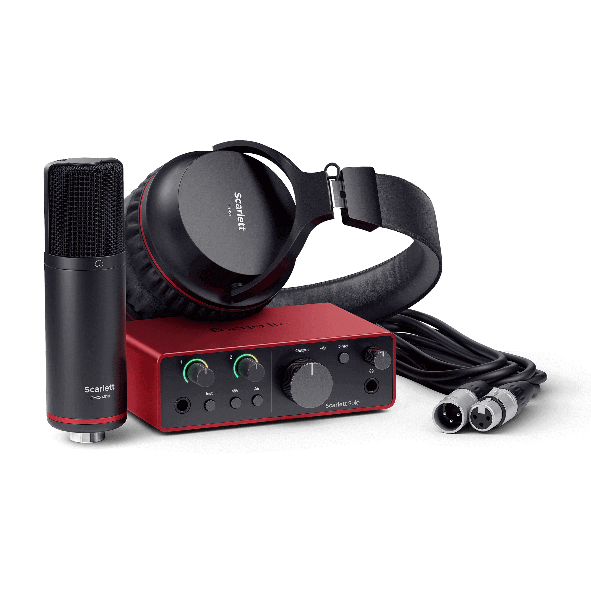 Focusrite Scarlett Solo Studio 4th Gen Recording Bundle - Zoso Music