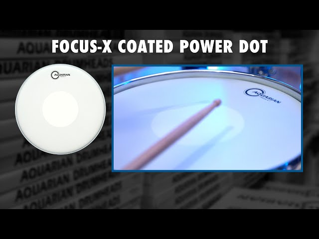 Aquarian TCFXPD Focus-X Texture Coated with Power Dot 1ply 10mil Drum Head |  AQUARIAN |  DRUM HEAD |  Zoso Music