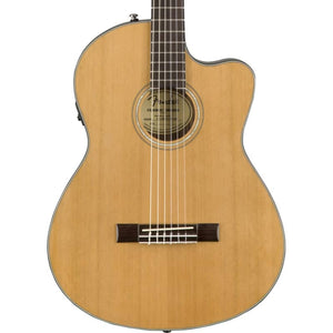 Fender Cn-140sce Nylon Classical Guitar With Case, Walnut Fb, Natural |  FENDER |  CLASSICAL GUITAR |  Zoso Music