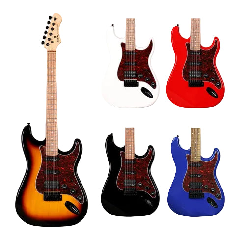 SQOE SEST230 Super Stratocaster Body HSS Electric Guitar Rosewood Fretboard | Zoso Music Sdn Bhd