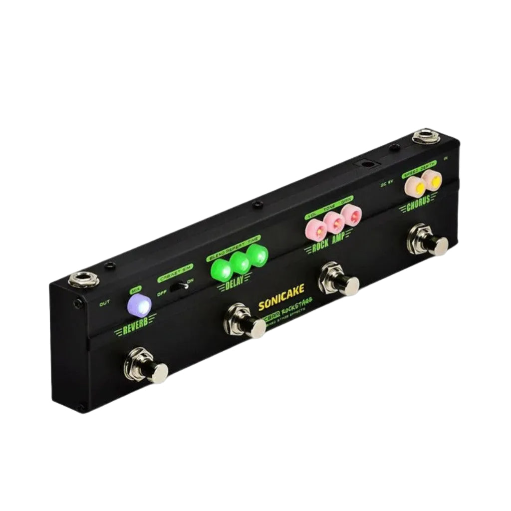 Sonicake QCE-10 RockStage Multi effects Pedal for Classic Rock Players | Zoso Music Sdn Bhd