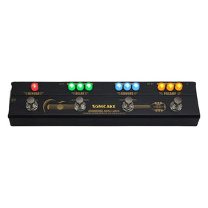 Sonicake QCE-50 Sonic Wood Acoustic Guitar Preamp DI Box Chorus Delay Reverb Pedal | Zoso Music Sdn Bhd