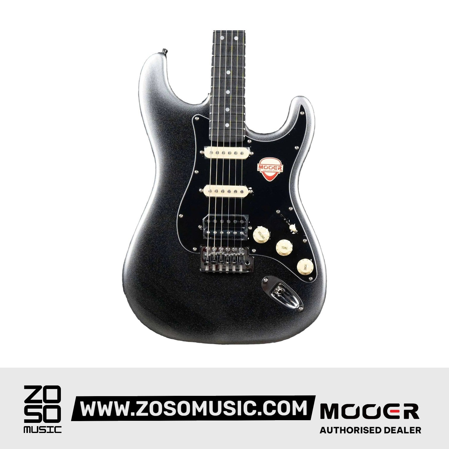 Mooer MSC10 Pro Dark Silver Electric Guitar | Zoso Music Sdn Bhd