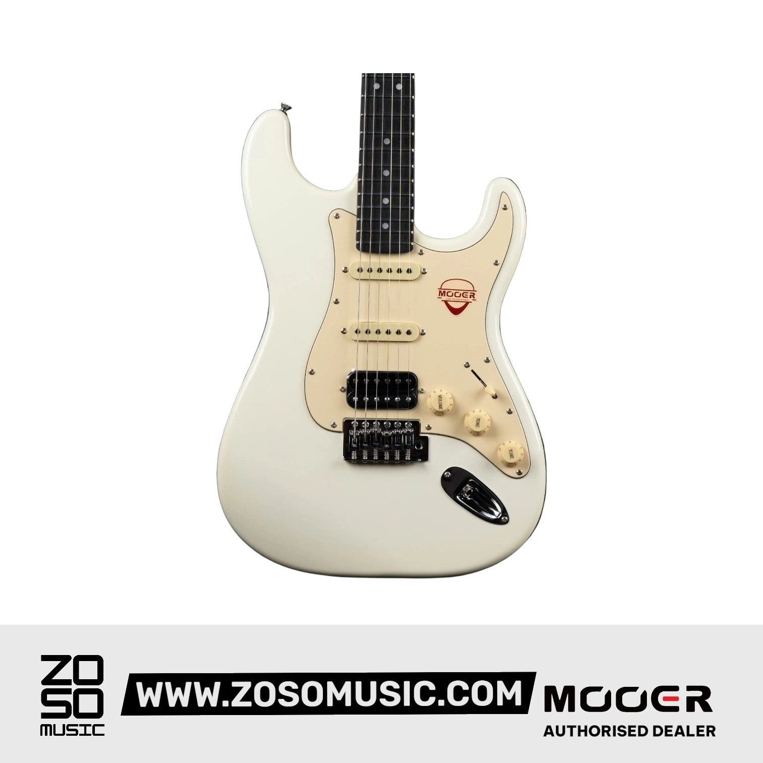 Mooer MSC10 Pro Vintage White Electric Guitar | Zoso Music Sdn Bhd