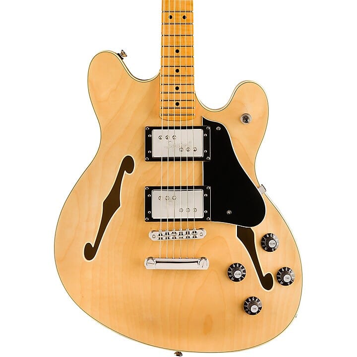 Squier Classic Vibe Starcaster Electric Guitar, Maple FB, Natural