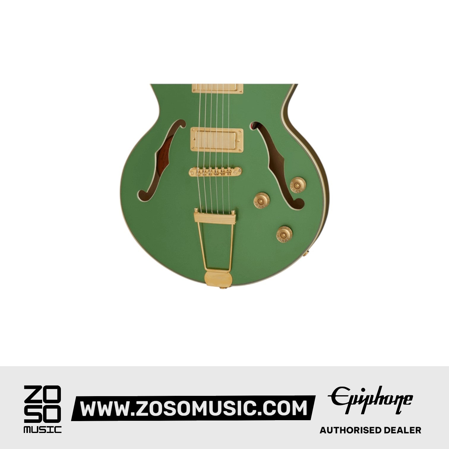 Epiphone ETUEEGMGH1 Uptown Kat ES Semi-hollowbody Electric Guitar - Emerald Green Metallic