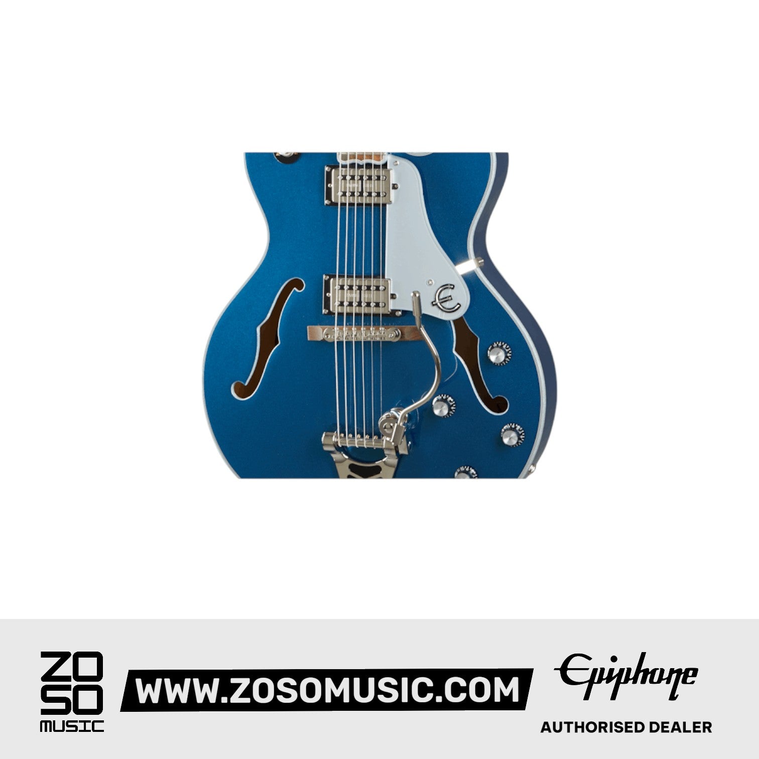 Epiphone ETS2DBMNB1 Emperor Swingster Delta Blue Metallic