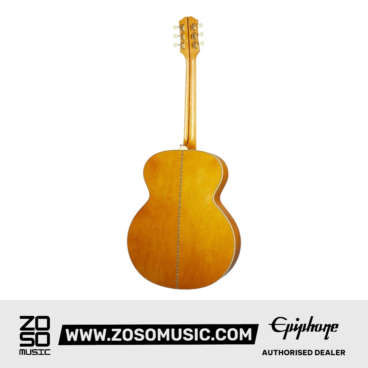 Epiphone IGMTJ200ANAGH1 J-200 Acoustic Guitar (All Solid Wood; Fishman Sonitone) Aged Natural Antique Gloss |  EPIPHONE |  ACOUSTIC GUITAR |  Zoso Music