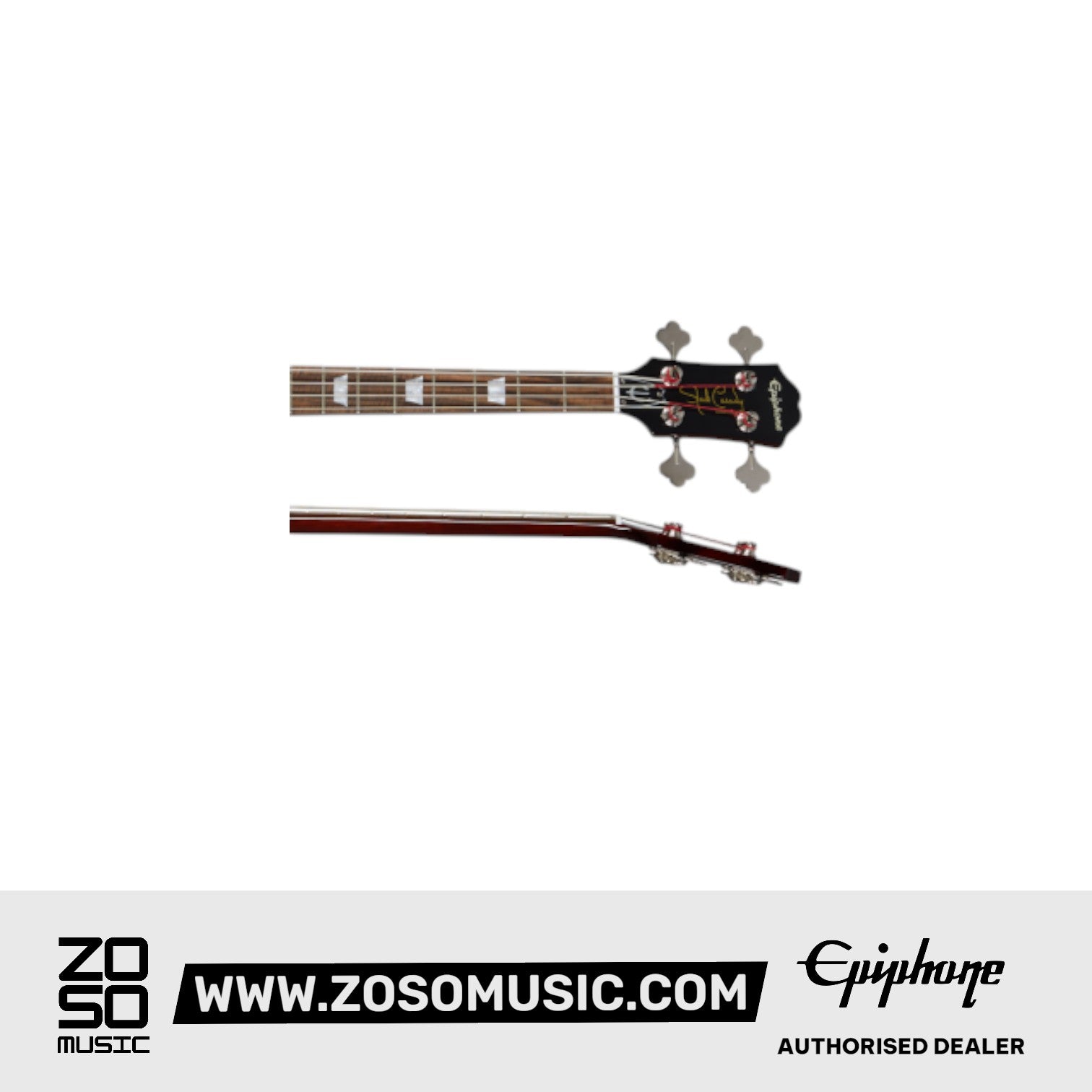 Epiphone EBJCSBUNH1 Jack Casady Semi Hollowbody Electric Bass - Sparkling Burgundy ( FREE Gator GBE-BASS Gig Bag ) |  EPIPHONE |  BASS GUITAR |  Zoso Music