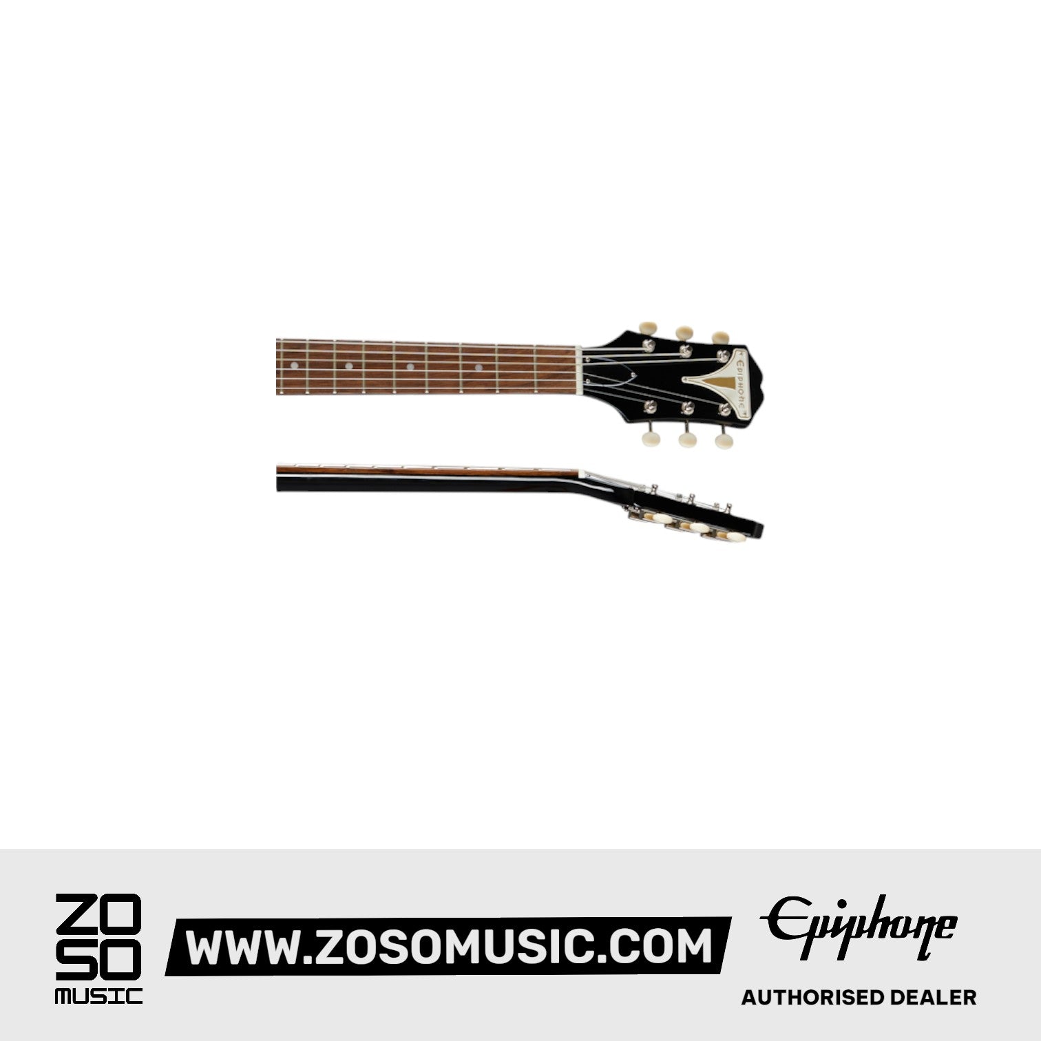 Epiphone EOCOEBNH1 Coronet Electric Guitar - Ebony ( + FREE Gator GBE-ELECT Gig Bag ) |  EPIPHONE |  ELECTRIC GUITAR |  Zoso Music
