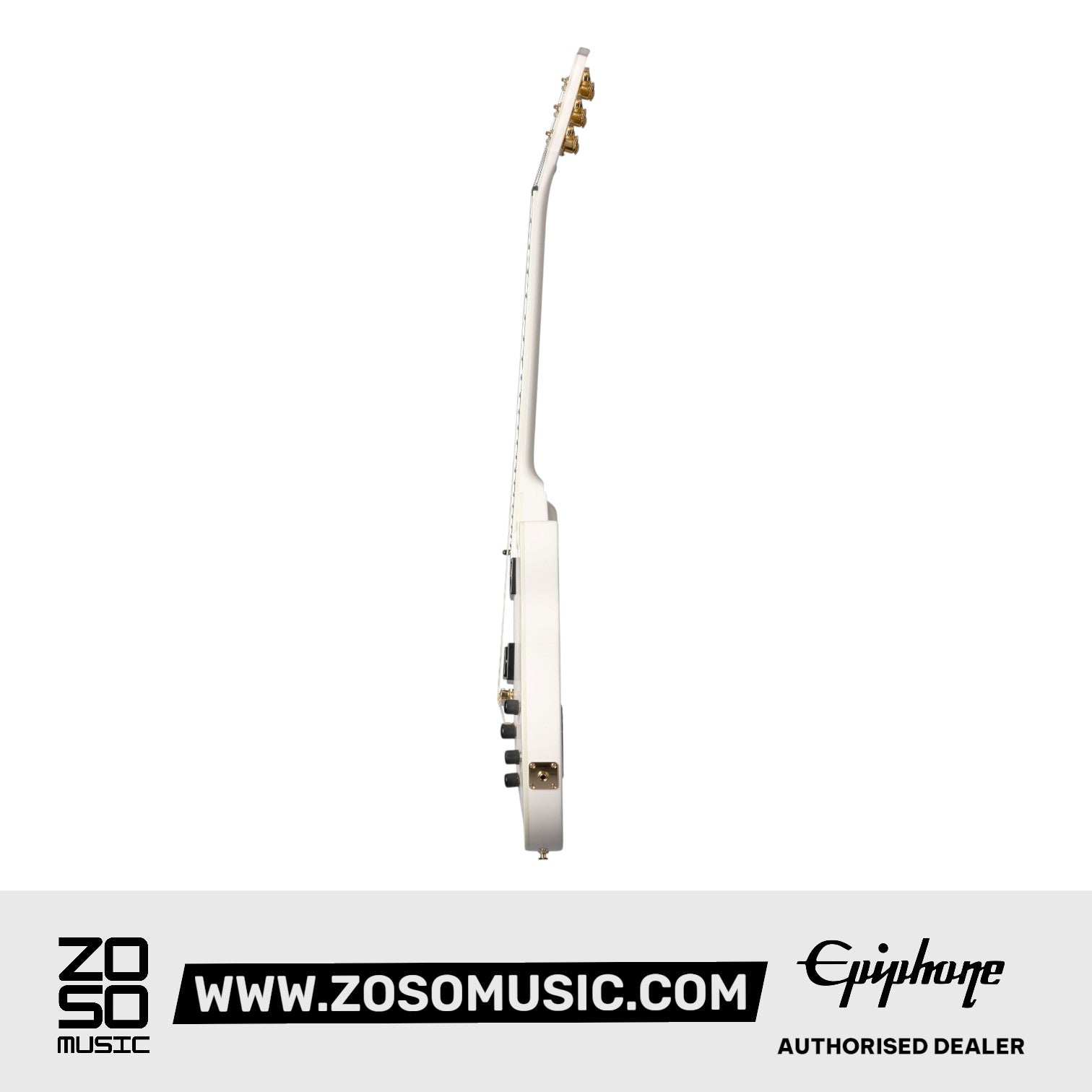 Epiphone EILPCMKH6BWGH3 Matt Heafy Les Paul Custom Origins (Incl. Hard Case) Bone White |  EPIPHONE |  ELECTRIC GUITAR |  Zoso Music