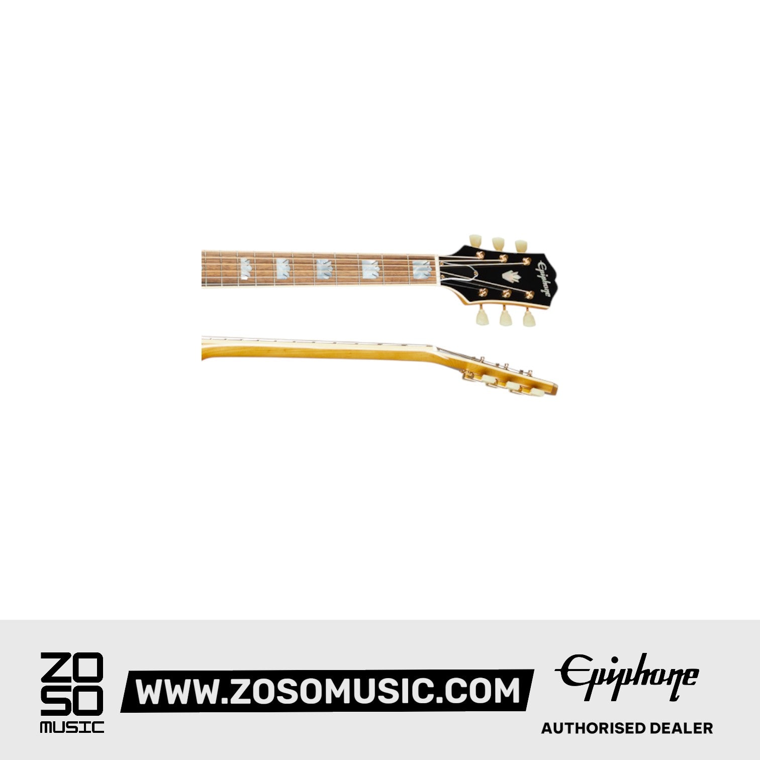 Epiphone IGMTJ200ANAGH1 J-200 Acoustic Guitar (All Solid Wood; Fishman Sonitone) Aged Natural Antique Gloss |  EPIPHONE |  ACOUSTIC GUITAR |  Zoso Music