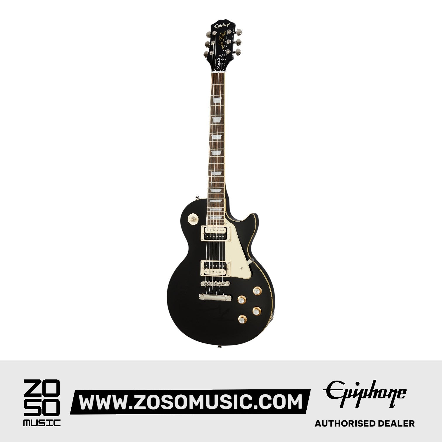 Epiphone EILOEBNH1 Les Paul Classic Electric Guitar - Ebony ( FREE Gator GBE-ELECT Gig Bag + Orange Crush 20 Amplfier ) |  EPIPHONE |  ELECTRIC GUITAR |  Zoso Music
