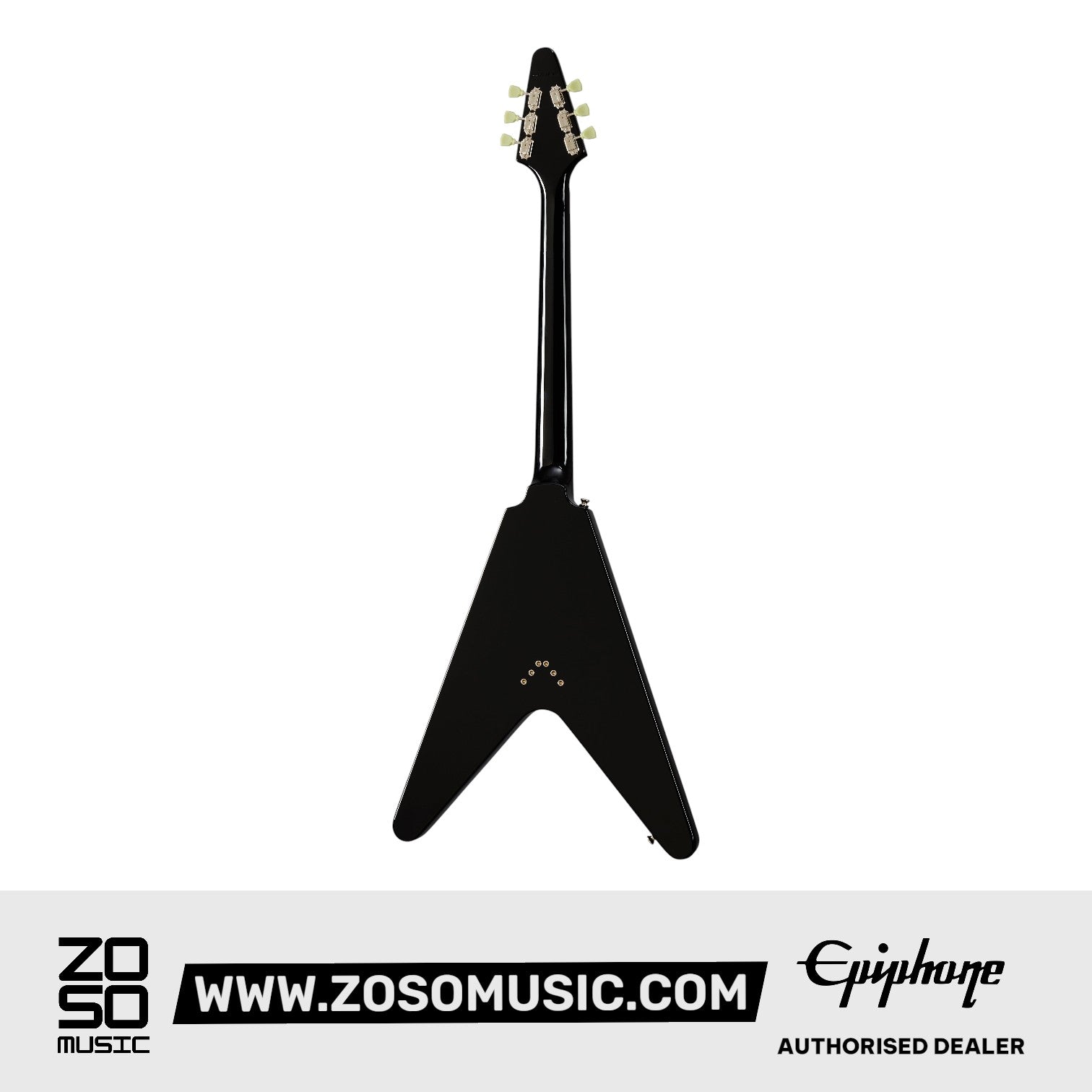 Epiphone EIFVEBNH1 Flying V Electric Guitar - Ebony |  EPIPHONE |  ELECTRIC GUITAR |  Zoso Music